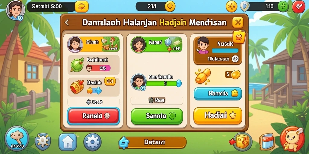 Screenshot menunjukkan tampilan antarmuka pengguna yang menarik.